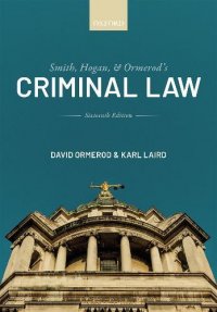 Обложка книги Smith, Hogan, and Ormerod's Criminal Law, David Ormerod CBE, QC (Hon),Karl Laird
