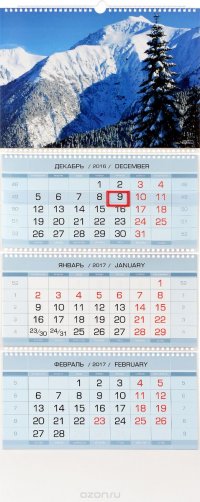 Календарь 2017 (на спирали). Заповедная Россия