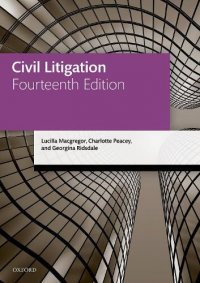 Обложка книги Civil Litigation - Legal Practice Course Manuals, Lucilla Macgregor,Charlotte Peacey,Georgina Ridsdale